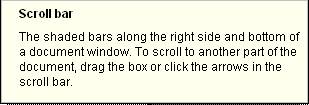 Scroll Bar Information