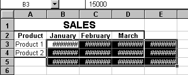 Increasing cell width