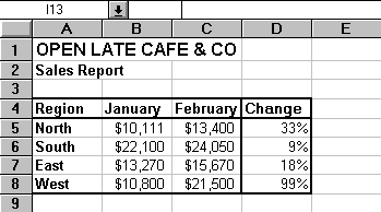 Open Late Cafe spreadsheet